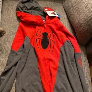 Red and Gray Spider Hoodie